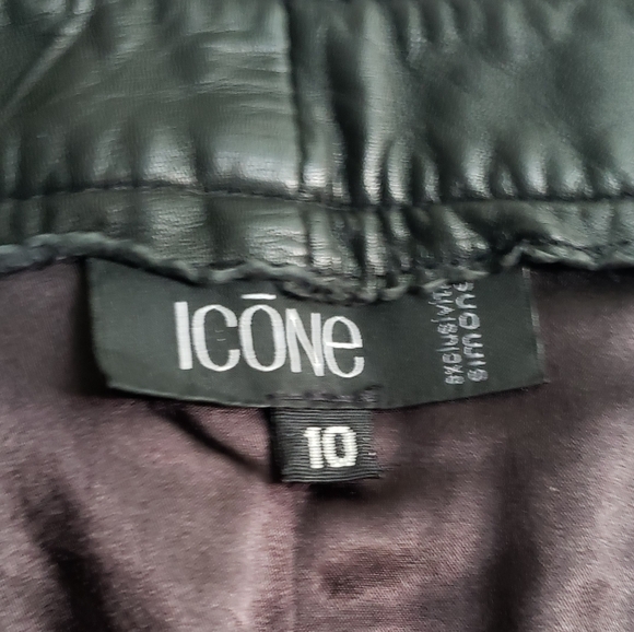 Icone | Straight-leg Leather Pants - Picture 9 of 11